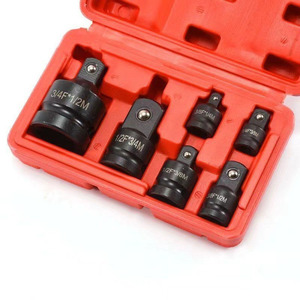 Set Adaptor Konverter Soket Impact FEIDA OEM 1/4" 3/8" 1/2" 3/4" dengan Kemasan Kotak Keras dari Baja Chrome Vanadium - Product Image 3