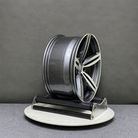 Jantes en alliage forgé sur mesure, 1 pièce, finition usinée argentée, double 5 branches, 18 19 20 21 pouces, 5x120 5x112 pour BMW M3 M4