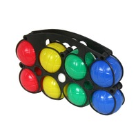 Vente chaude : Ensemble de boules de pétanque en plastique certifiées ROHS avec logo personnalisé