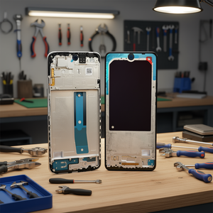 Cornice frontale LCD con gruppo display per Xiaomi Redmi Note 11S per la riparazione di telefoni cellulari - Product Image 3