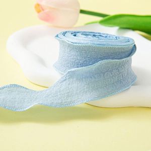 Top Selling Vintage 2.5cm Wavy Edge Crinkle Ribbon for Gift Wrapping & Bouquet Decor 10 Yards/roll - Product Image 2