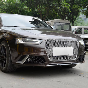 Grille avant nid d'abeille de haute qualité PNB ABS, nouveau cadre chromé, maille noire, Audi A4 S4 B8.5, refit RS4, 2013-2016, garantie de 3 mois - Product Image 4