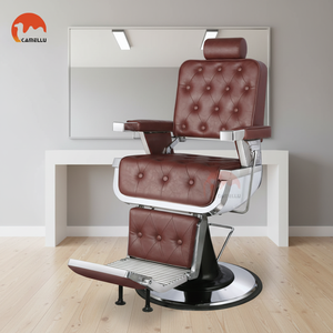 Poltrona da Barbiere Idraulica Professionale per Salone, Sedia da Parrucchiere per Uomo - Product Image 2