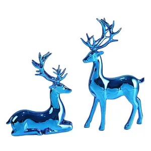 Creative Pure Copper Deer Ornaments Brass Deer Bedroom Home Office Decorations Gift
