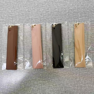 Tas Penyimpanan Pensil Kulit Jepang Korea, Tas Kuas Portabel, Klip Pena Stylus, Aksesoris Tempat Pena, Set 2 Buah, Hadiah, Logo Custom - Product Image 4