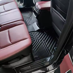 Tappetini Auto in TPE Antiscivolo Facili da Pulire Design Sportivo a Righe Spessore 2mm Set Completo <span class=keywords><strong>3</strong></span> Pezzi per <span class=keywords><strong>Mazda</strong></span> 6 - Product Image 6