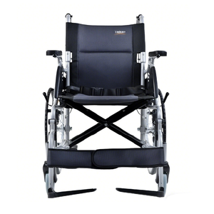 รถเข็นวีลแชร์แบบแมนนวลอลูมิเนียมคุณภาพสูง Takan SYIV100-20A2 ขนาด 6 นิ้ว พร้อมล้อ PU  แผ่นรองล้อ  เบรก  ที่พักเท้าพับได้  และที่วางแขนแบบยึดติด - Product Image 4