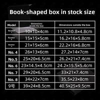 Boîte cadeau rectangulaire en carton de luxe à grande capacité, avec couvercle magnétique, design style dessin animé, en stock