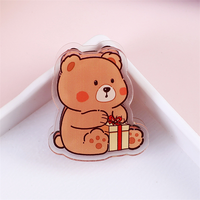 Mini pince en acrylique PP personnalisable, breloque en époxy acrylique PP mignonne sur mesure pour la décoration de la maison, du bureau ou de la boutique