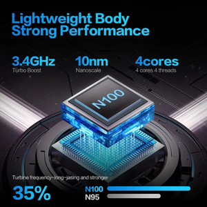 Nueva computadora portátil súper delgada 15,6 "+ 7" Pantalla dual Intel N100 1920*1200 IPS <span class=keywords><strong>16GB</strong></span> <span class=keywords><strong>RAM</strong></span> 1T SSD para computadoras portátiles personales y de negocios - Product Image 6