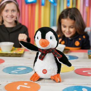 Peluche Parlante e Registrante <span class=keywords><strong>a</strong></span> Forma di Pinguino con Musica e Danza - Giocattolo Elettronico per Regali e Divertimento dei Bambini - Product Image 2