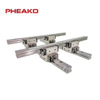 PHEAKO Paire de guides linéaires croisés |   30 mm |   Acier allié |   pour CNC et actionneur linéaire