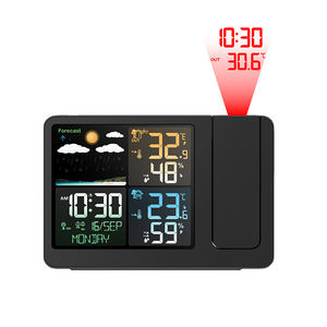 Réveil numérique Station météo Thermomètre Hygromètre Horloge à projection <span class=keywords><strong>de</strong></span> temps Classique Décoration <span class=keywords><strong>de</strong></span> la maison Réveil <span class=keywords><strong>de</strong></span> <span class=keywords><strong>table</strong></span> <span class=keywords><strong>de</strong></span> bureau - Product Image 1