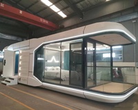 Maisons préfabriquées en capsules fabriquées en usine, bureaux modernes isolés pour l'extérieur, conteneurs habitables, hôtels mobiles en capsule, parcs hôteliers