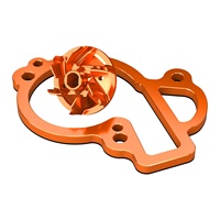 Refroidisseur de turbine de pompe à eau surdimensionnée NiceCNC pour KTM 450 500 EXC-F/XCF-W 450 SX-F/XC-F 2017-2024