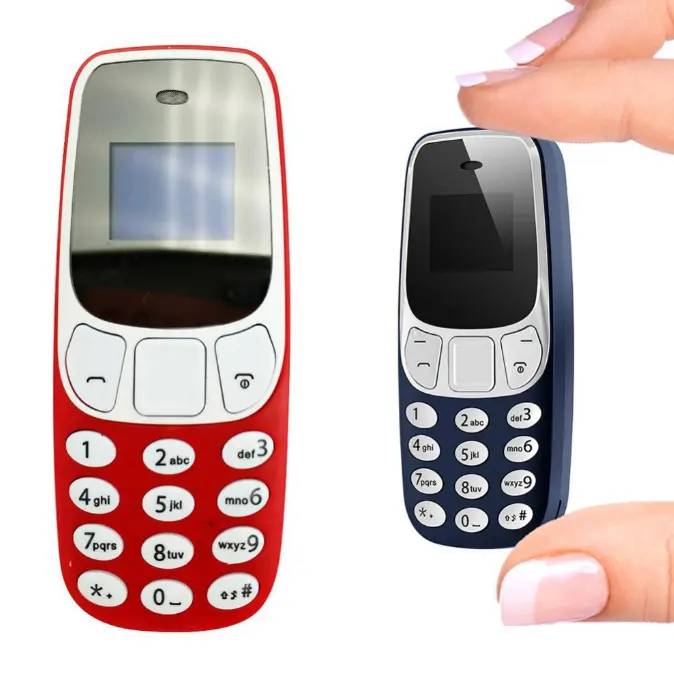 Sıcak satış BM10 Mini cep telefonu çift bekleme SIM kart Bluetooth 32MB küçük Mini telefon arka kamera ile