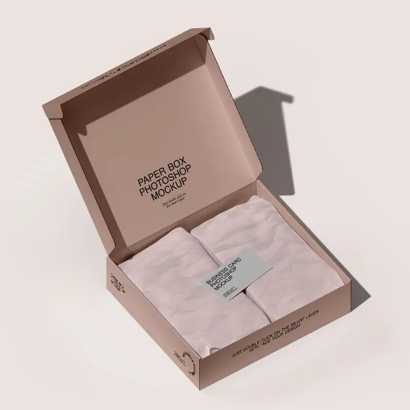 Logo all'ingrosso imballaggio postale personalizzato piccola scatola di cartone pieghevole scatola di cartone bianca scatola di carta cartone ondulato