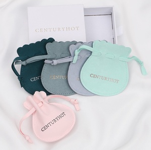 PUPPYSEW Bolsas de Microfibra al por Mayor para Joyería, Bolsas para Collares, Pendientes y Pulseras, Bolsa con Cordón para Joyería con Logotipo - Product Image 3