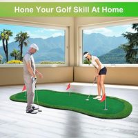 Tapis de putting de golf en promotion – Mini green de golf simulé portable pour la maison, le bureau et l'entraînement en extérieur