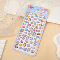 Autocollants en époxy 3D en gros, mini-autocollants animaux Kawaii en gelée, adaptés à la papeterie, aux coques de téléphone, aux fêtes, personnalisables