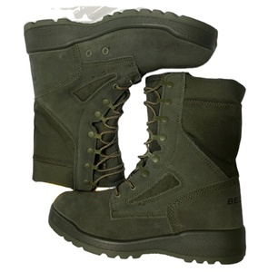 Bottes de combat en daim vert foncé TSB21-4 DMS, bottes de désert vertes, bottes de combat grises en cuir de vachette - Product Image 1