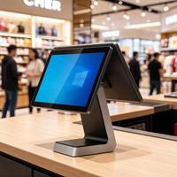 Sistema POS Todo en Uno con Pantalla Táctil de 15 Pulgadas, en Oferta en China, con SDK y Lector de Códigos de Barras, Intel Core I5/i7, Android/Windows