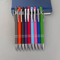 Stylo tactile en métal 2 en 1 avec Logo personnalisé, stylo tactile classique avec Logo Laser gravé