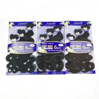 Prix de gros Mèches de cheveux synthétiques Body Wave, 6 paquets de 16-20 pouces, Noir naturel, Cheveux à tresser pré-étirés en vrac