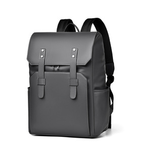 Men's <b>Backpack</b> <b>Large</b> Capacity 16 Inch Laptop Water Proof Business Travel Gray Black Green Solid Color - Product Image 1