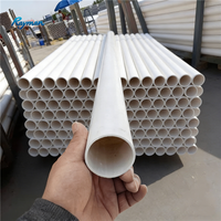 Tube électrique en PVC (polyvinylechlorure) blanc, conduit électrique en plastique PVC, tuyaux ronds durables