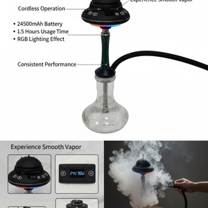 Cheatp Low-power Gravity <b>Hookah</b> Pen Electric Shisha <b>Hookah</b> Glass Luxury Shisha <b>Hookah</b> Large Size for Home - Product Image 6
