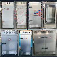 Armoire de cuisson à vapeur électrique commerciale pour riz, 12 plateaux, en acier inoxydable, pour cuisine, 220V, machine à cuire à la vapeur les pains à haute efficacité