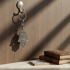 Best Quality Metal Hand of Fatima - Hamsa Hand <b>Charm</b> <b>Keyring</b> - Keychain - Product Image 3