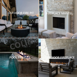 Mesa de Fogata de Fibra de Vidrio y Concreto a Gas, Moderna y Lujosa, Coling Living L007, Uso Interior/Exterior, Independiente, 50000-74999 BTU - Product Image 6