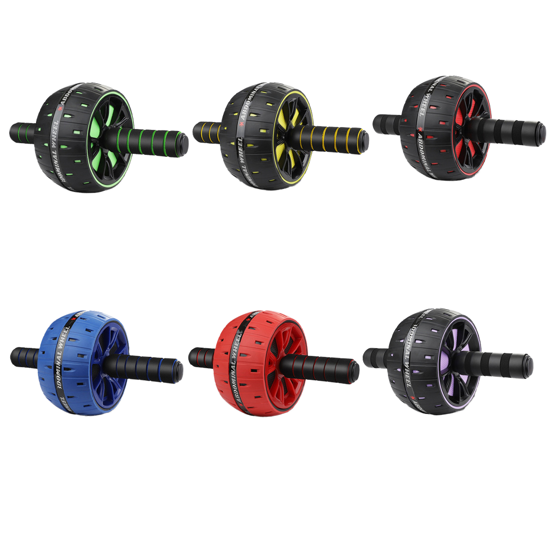 Ab Roller Wheel Exercise Equipment – Core Strength Trainer for Abs, Arms & Full Body Workout | Home Gym Fitness Wheel with Non-Slip Handles - View 2
