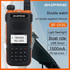 Cho Baofeng Uv10r Công Suất Cao 10W Analog Cầm Tay Walkie Talkie Gmrs Hai-Cách Cho Ngoài Trời Dài 10Km Mới-Key Tần Số Phù Hợp - Product Image 4