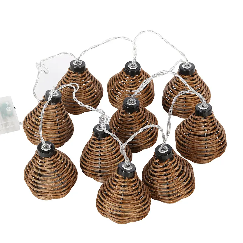 Bolas de rattan para festa, decoração de casamento, natal, quintal, cercas, mesa de café, decoração IP44