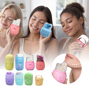 Essentiel de l'été : Moule à glaçons pour le visage en silicone de qualité alimentaire FDA/LFGB, bac à glaçons pour rafraîchissement du visage, écologique, couleur personnalisable, <span class=keywords><strong>outil</strong></span> de soin de la peau - Product Image 3