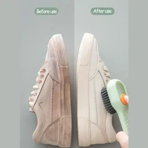 Brosse de nettoyage à poils doux, brosse à chaussures pour liquides, brosse à long manche, brosse à vêtements, brosse à chaussures et vêtements, outil de nettoyage domestique - Product Image 5