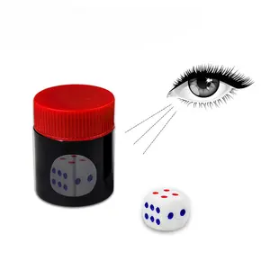 圆形千里眼透视框猜答案疯狂立方体儿童魔术技巧派对表演骰子预测道具玩具
