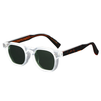 Lunettes de soleil unisexes tendance, protection UV400, lunettes de soleil de haute qualité, monture CP, verres PC, lunettes de soleil carrées