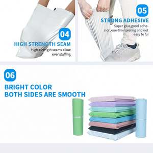 Biodegradable Material Ldpe Plastic Strong Poly Mailer <b>Bags</b> Custom logo Packaging Express Postage Courier <b>Bag</b> With Pocket - Product Image 5