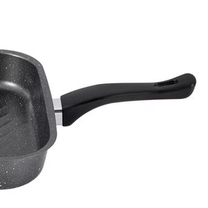 Modern Non-Stick Carbon Steel Skillet with Glass Cover Eco-Friendly <strong>Square</strong> <strong>Frying</strong> <strong>Pan</strong> for Breakfast Cooking - Product Image 3