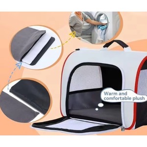 Muestra gratuita de artículos para perros, mochila transportadora de mascotas transpirable, duradera, de alta calidad y con espacio visible para animales pequeños - Product Image 2