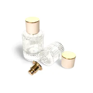 Botol Parfum Atomizer Sekrup Kaca Bulat Vintage Mewah Unik Kosong 30Ml 50Ml