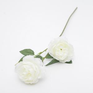 Fournitures artificielles en soie, 1 pièce, prix bas, blanc, orange, bleu, rose, noir, toucher véritable, 3 fourchettes, fleurs pivoines pour décor d'intérieur - Product Image 2