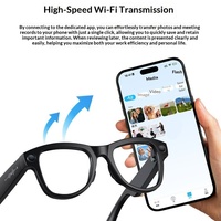 Nouvelles lunettes intelligentes M02x PRO MAX avec traduction IA, caméra 8MP, étui à chargement inversé, connectivité Wi-Fi, reconnaissance d'image/d'objet et commande vocale