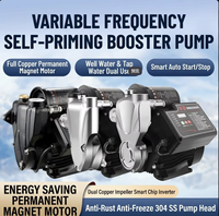 Pompa Booster Motor Fase Tunggal Frekuensi Variabel Magnet Permanen Baja Tahan Karat Besi Efisiensi Tinggi Tekanan Konstan Cerdas