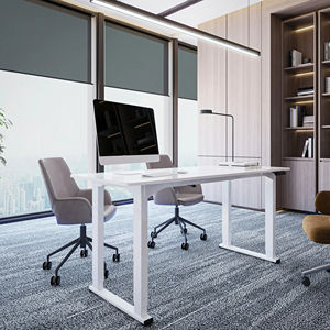 LOCTEK 4 kaki besar kantor rumah, bingkai meja berdiri meja berdiri pengangkat dapat disesuaikan tinggi elektrik makan ET153Q - Product Image 1