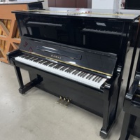 Piano Tegak KAWAI NS10 Kayu Ebony Poles Buatan Jepang, Penyetelan Handal untuk Belajar & Pertunjukan Keluarga